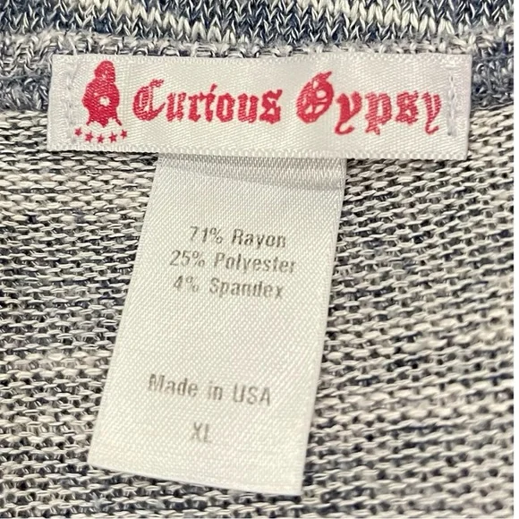 Curious Gypsy Blue & White Striped Dress - Picture 4 of 8